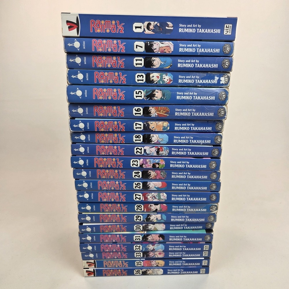 Ranma‎ 1/2 Manga Lot 21 Books English Rumiko Takahashi